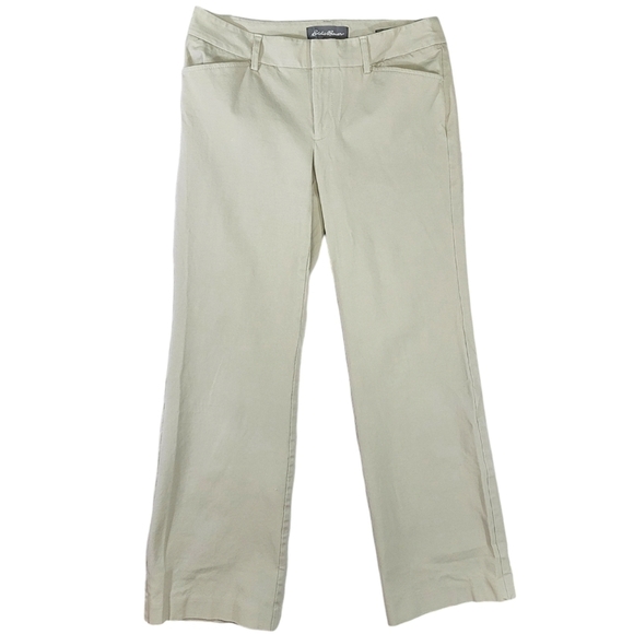Eddie Bauer Womens Slightly Curvy Fit Khaki Pants - Size 6 - Picture 1 of 15